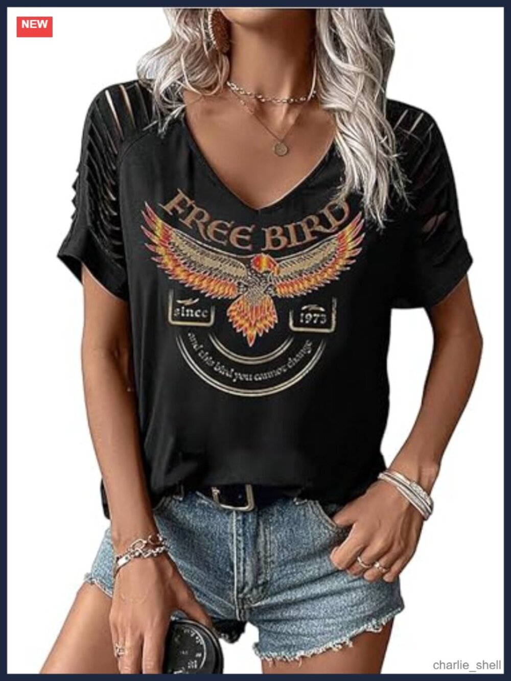 Vintage Rock Band Graphic Tee Cotton Blend V-Neck Music T-Shirt